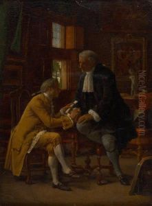 Conversation De Gentilshommes by Victor Joseph Chavet