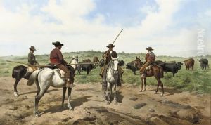 Garrochistas: Herding The Cattle by Jose Chavez
