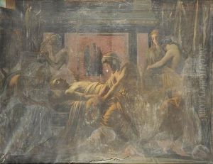 Pericles Au Lit De Mort De Son Fils by Charles Camille Chazal