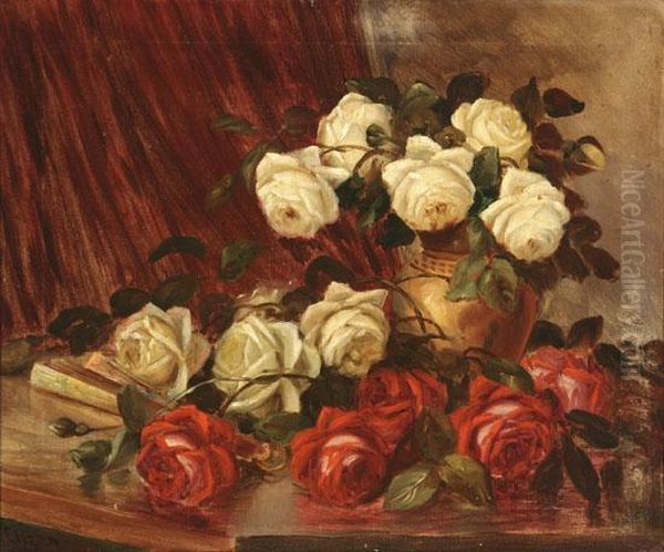 Still Life With Roses And Handfan - view 1