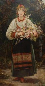 Muchacha Romana by Ulpiano Checa y Sanz