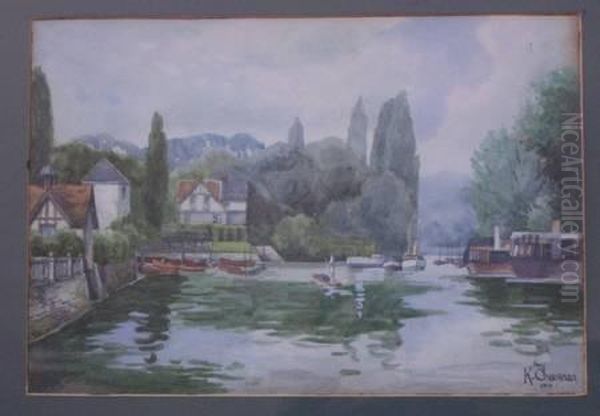 Bootshafen An Einem Fruhlingstag - view 1