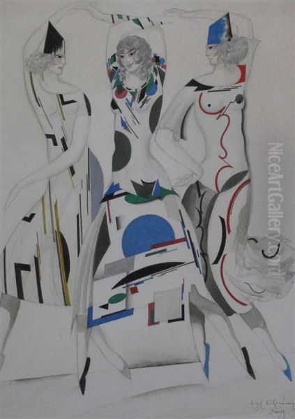 Costume Design Of Three Dancing Girls - Humoresque - view 1