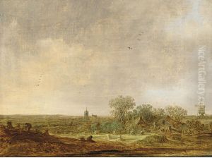 Extensive dune landscape with a distant view of the Grote Kerk in The Hague Extensive dune landscape with a distant view of the Grote Kerk in The Hague