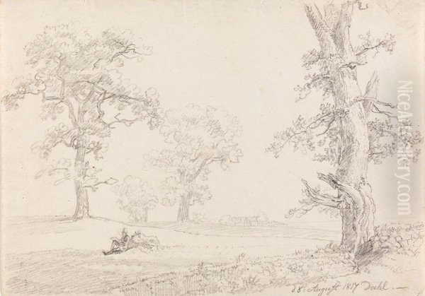 Landskap med sittende figur - view 1