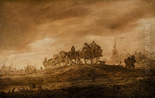 Landscape with Two Horsecarts - view 1