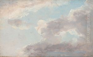 Cloud Study by Johan Wilhelm Ludwig Dahl