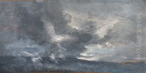 Cloud Study by Johan Wilhelm Ludwig Dahl