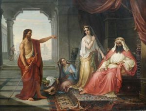 Die Strafpredigt Johannes Des Taufers Vor Herodes
