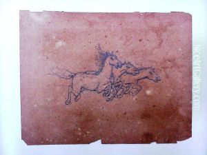 Cavalos - Decoracao para o Palacio da Liberdade (Estudo)