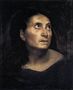 Head of a Woman by Eugene Delacroix