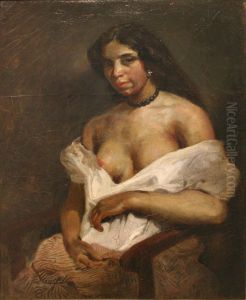 Aspasie by Eugene Delacroix