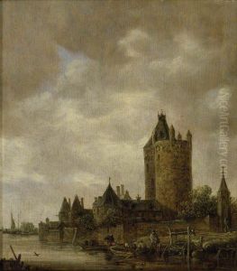 A Castle by a River by Jan van Goyen