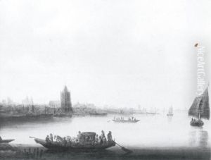 Riverbank near Dordrecht, 1641 Riverbank near Dordrecht, 1641