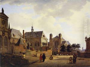 Fantasy cityscape with motifs from Cologne