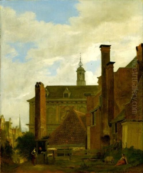 View of Amsterdam with the Oude Beurs - view 1