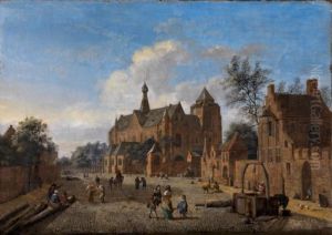 Der Kirchplatz von Veere in Zeeland