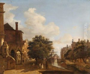 Architectural Fantasy, with the Old Town Hall, Amsterdam