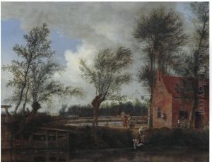 Landschap met de herberg 'Het Zwarte Varken' in Maarsseveen Landschap met de herberg 'Het Zwarte Varken' in Maarsseveen