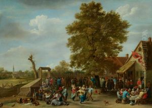 The Village Fair by David Teniers the Younger