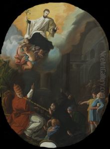 Consagracion de San Luis Gonzaga como patrono de la juventud by Francisco Goya Fuendetodos