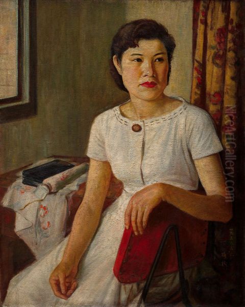 Young Woman by The Window - view 1