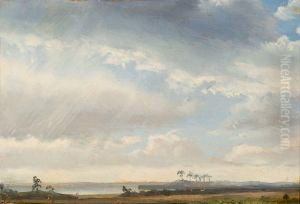 Clouds over a Coastal Landscape by Johan Wilhelm Ludwig Dahl