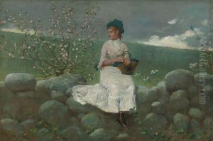 Peach Blossoms by Winslow Homer