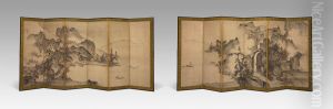 Landscape of the Four Seasons by Sesson Shukei