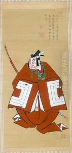 Portrait of Ichikawa Danjuro II as Kamakura no Gongoro by Furuyama Moromasa