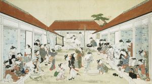 Women's Bathhouse and Laundry by Kitao Shigemasa