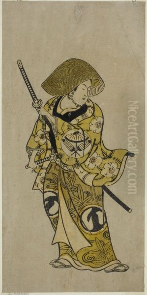 The Actor Sawamura Kamesaburo as Nagoya Kosanza in the play "Keisei Fukubiki Nagoya," performed at the Nakamura Theater in the first month, 1731 - view 1