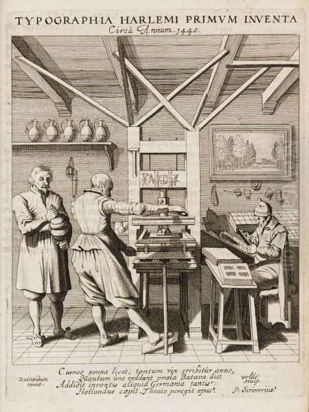 Interior of a printer's workshop (c. 1440) - view 1