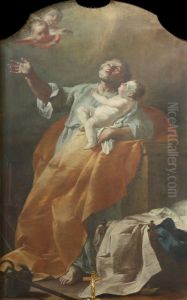 San Giuseppe con il Bambino by Biagio Bellotti