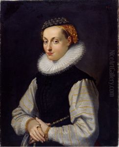 Portrait of Bildnis von Veronika Fugger by Joseph The Elder Heintz