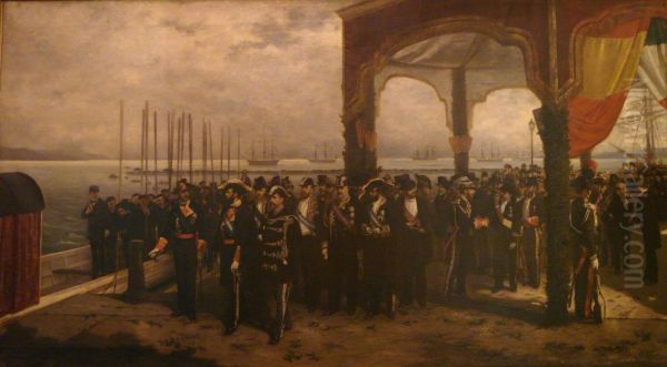 Embarque de Amadeo I de Saboya en el puerto de La Spezia para trasladarse a Espana para tomar posesion del trono. - view 1