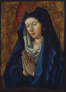 Vierge en oraison. by Master of the Munich Boccacio