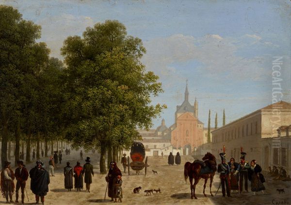 View of the Convento de Los Agustinos Recoletos, Madrid (one of a pair) - view 1