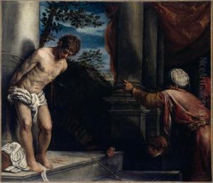 The martyrdom of Saint Sebastian by Jacopo Bassano