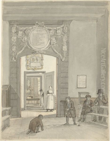 View of the Herenkamer in the Evangelisch-Lutherse Diaconie- en Bestedelingenhuis in Amsterdam - view 1