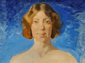 Portrait of the Danish painter Bertha Dorph. Portrait of the Danish painter Bertha Dorph.