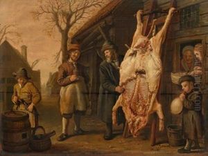 The Slaughtered Hog by Jan Victors