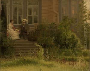 In the country. Siverskaya by Ivan Kramskoi