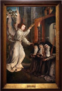 Apparition of the Angel to S. Clara, S. Ines de Assis and S. Corbie Collection by unknown