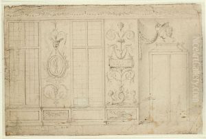 Entwurf fur eine Zimmerwand in klassizistischem Stil by unknown