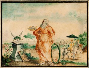 Composition emblematique avec representation de la Mort et de l'Eternite by unknown
