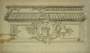 Design for an altar table by Willem Ignatius Kerricx
