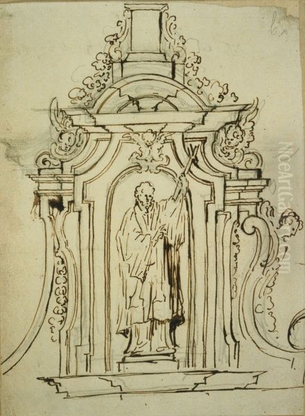 Design for an altar crown - view 1