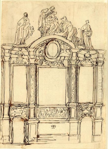 Ebauche d'un autel avec adoration des Sages - view 1