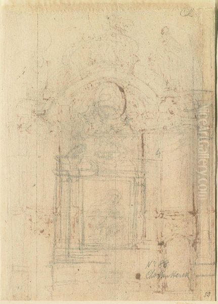 Sketch of an altar - view 1